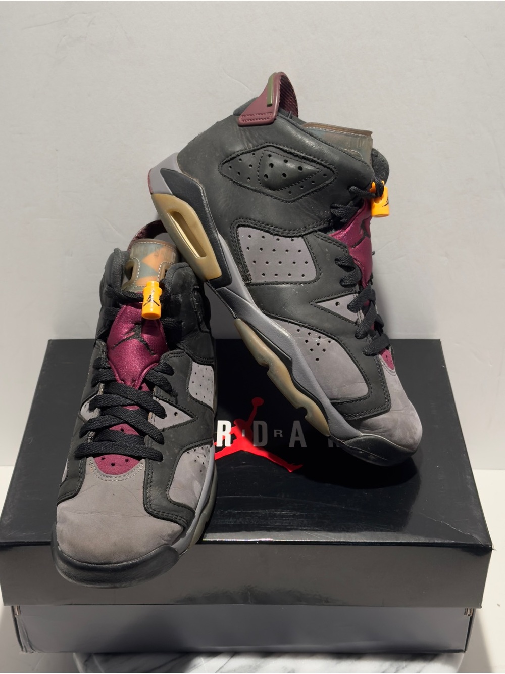 Nike Air Jordan 6 Retro GS 'Bordeaux' 384665-063 Kids 7Y / Women’s 8.5